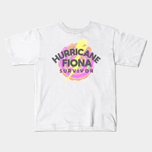 Hurricane Fiona Survivor Kids T-Shirt